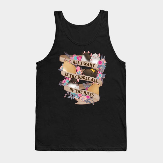 Cuddle All Of The Rats Tank Top by Psitta